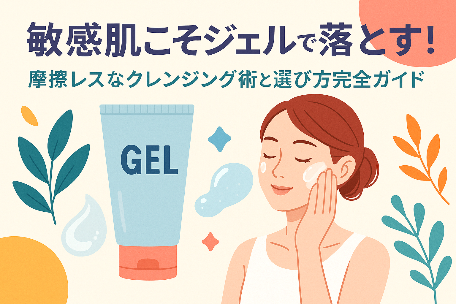 敏感肌こそジェルで落とす！摩擦レスなクレンジング術と選び方完全ガイド