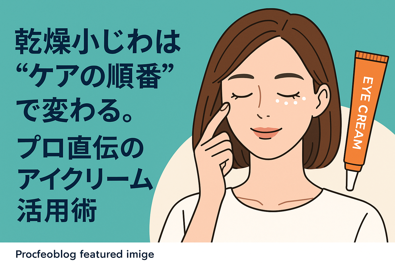 乾燥小じわは“ケアの順番”で変わる。プロ直伝のアイクリーム活用術