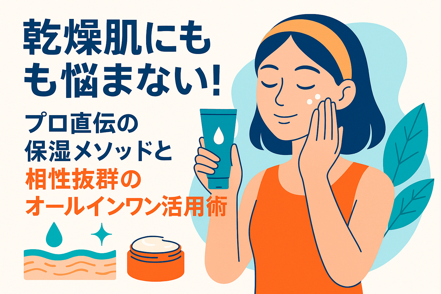 乾燥肌にもう悩まない！プロ直伝の保湿メソッドと相性抜群のオールインワン活用術