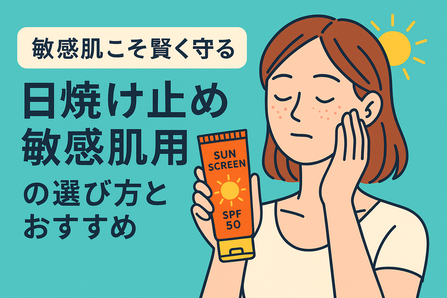 敏感肌こそ賢く守る。日焼け止め 敏感肌 用の選び方とおすすめ