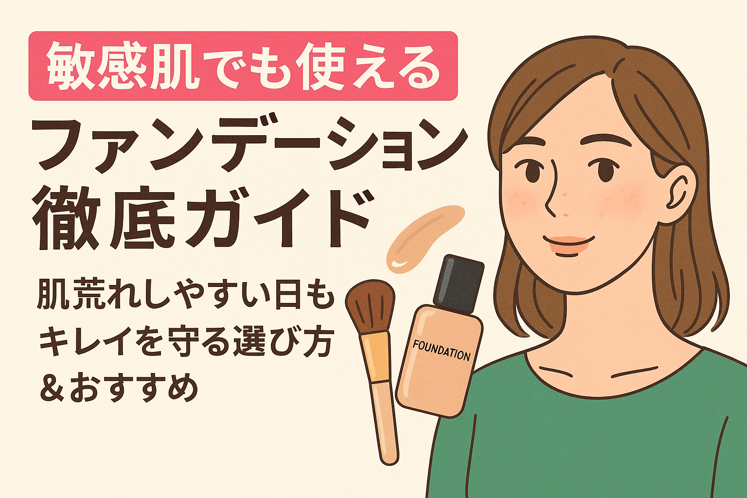 敏感肌 でも 使える ファンデーション徹底ガイド｜肌荒れしやすい日もキレイを守る選び方