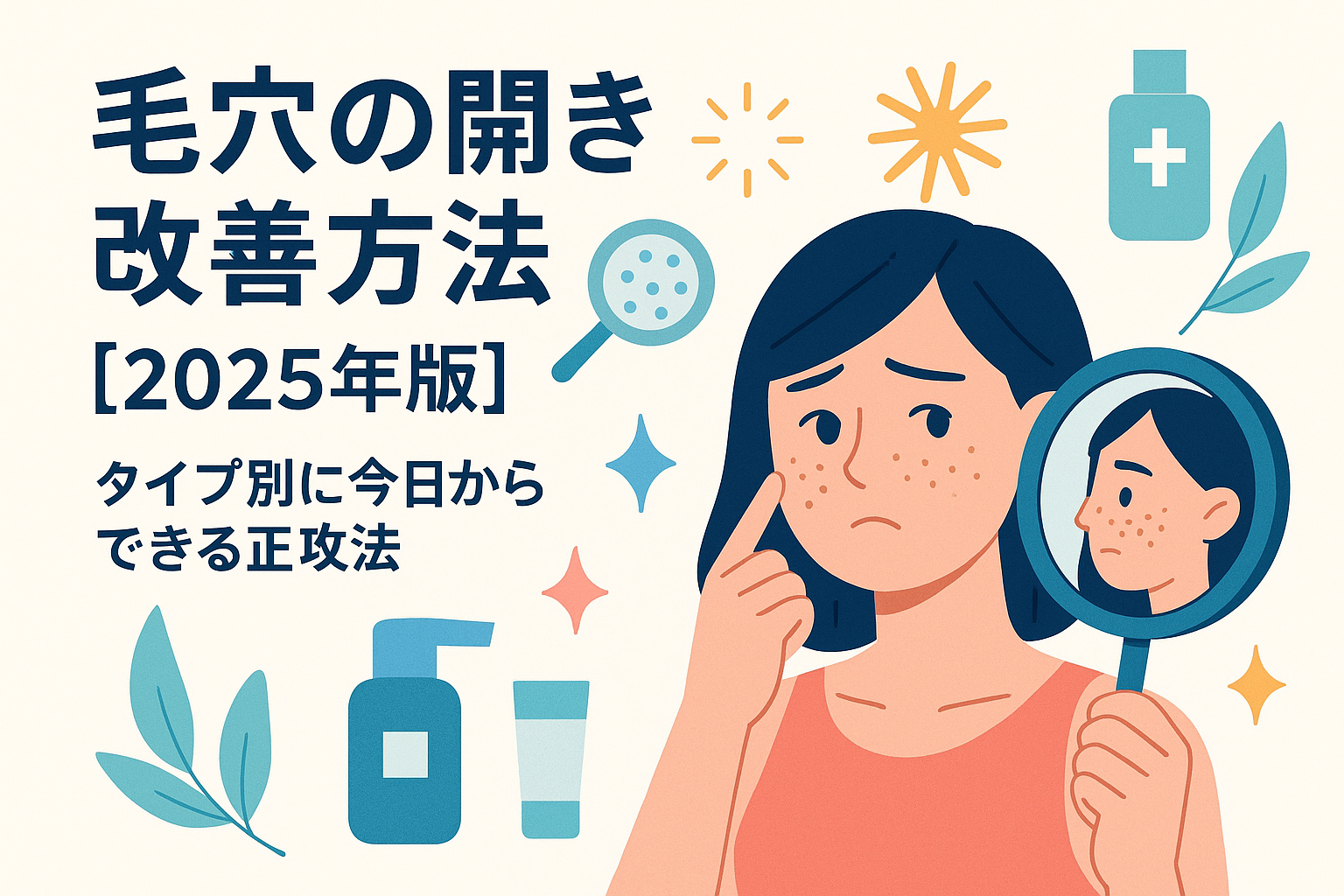 毛穴の開き改善方法【2025年版】タイプ別に今日からできる正攻法