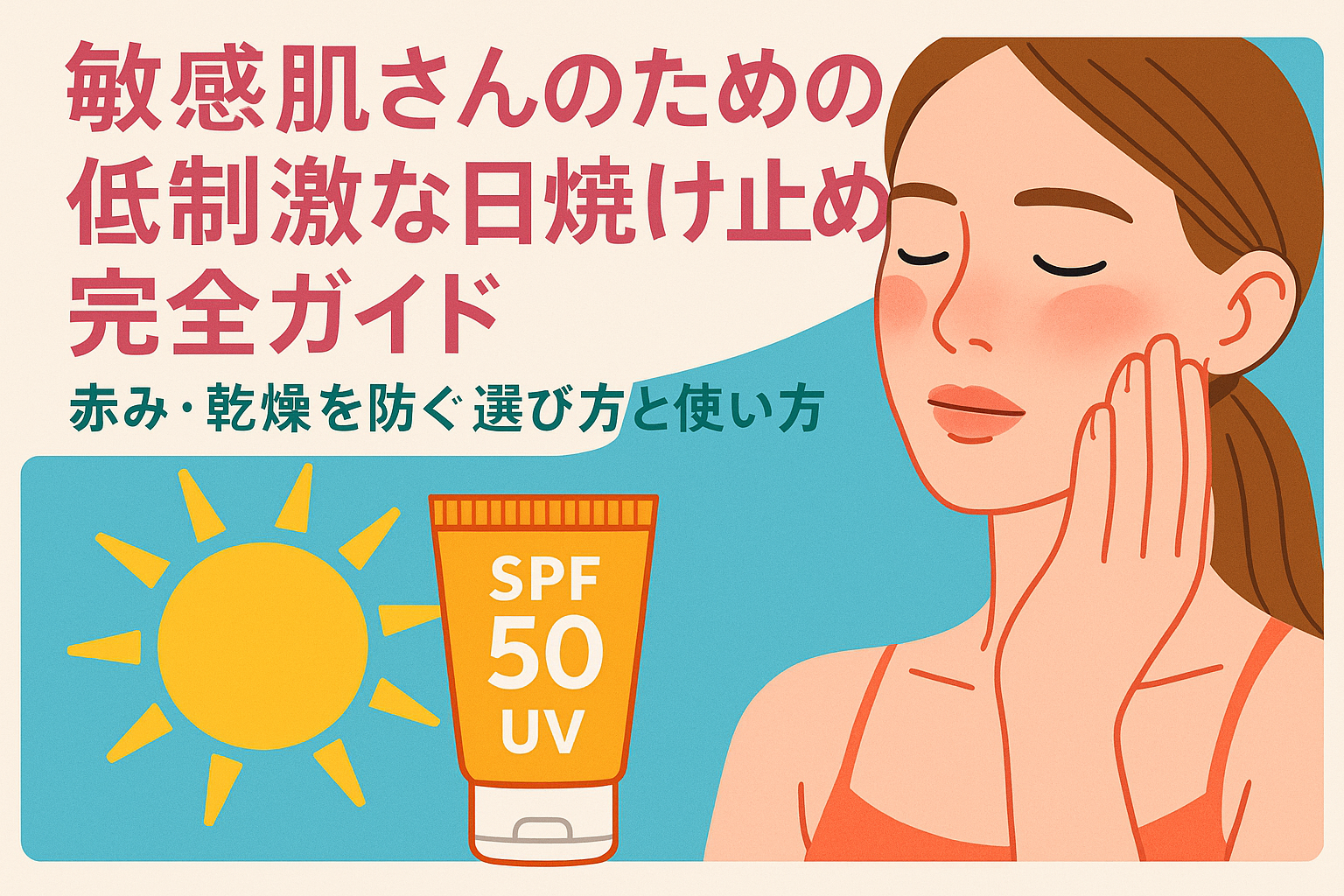 敏感肌さんのための低刺激な日焼け止め完全ガイド