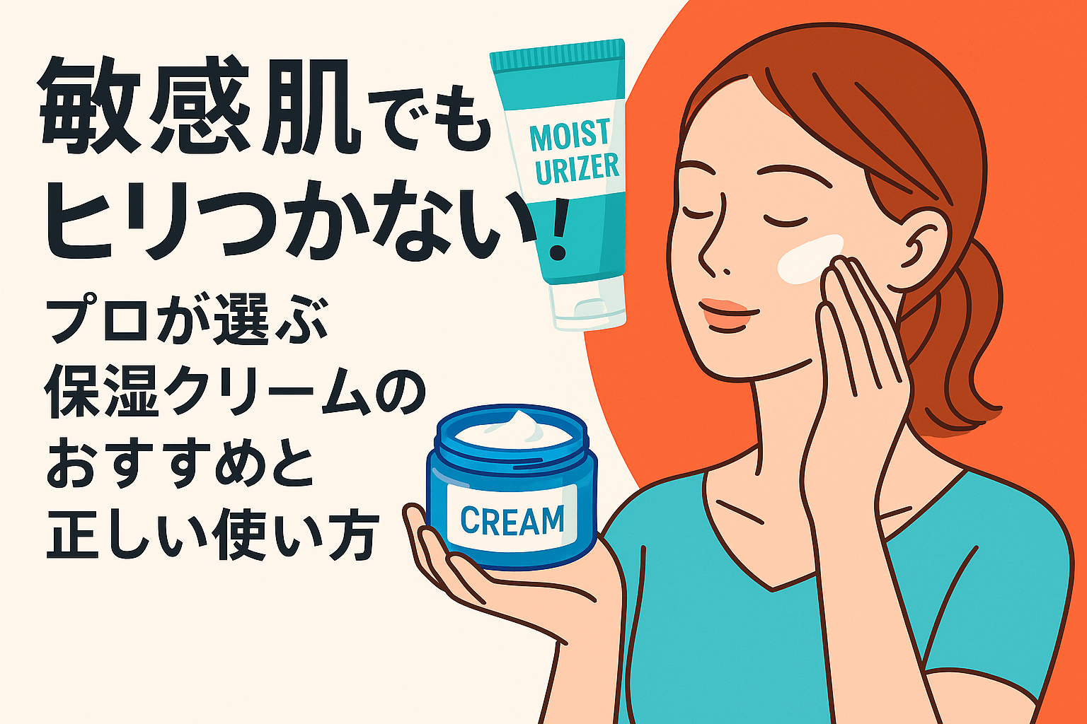 敏感肌でもヒリつかない！プロが選ぶ保湿クリームのおすすめと正しい使い方