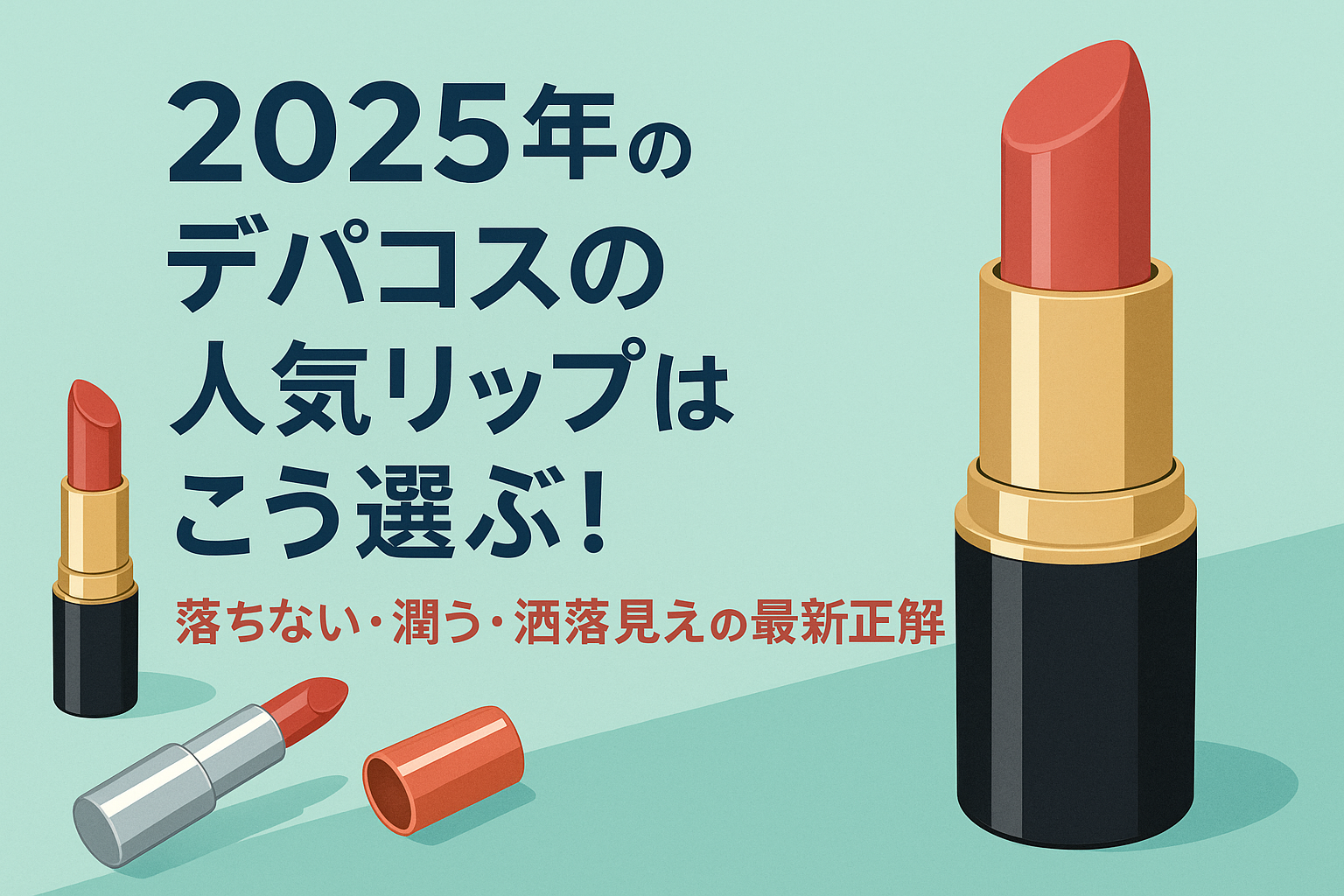 2025年、デパコスの人気リップはこう選ぶ！落ちない・潤う・洒落見えの最新正解
