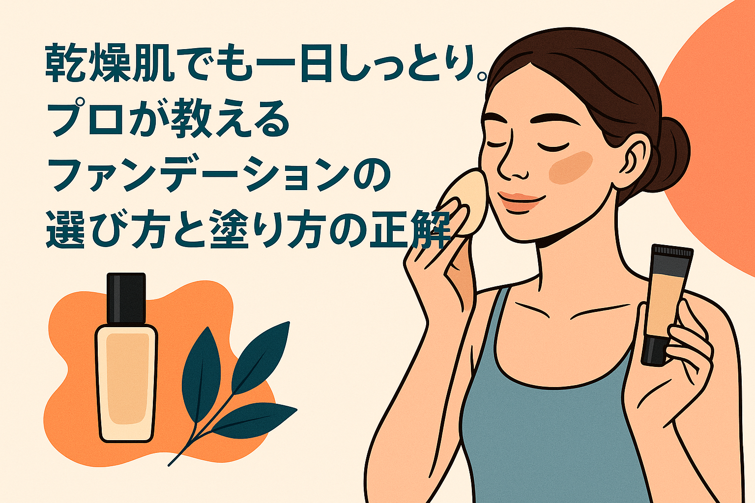乾燥肌でも一日しっとり。プロが教えるファンデーションの選び方と塗り方の正解