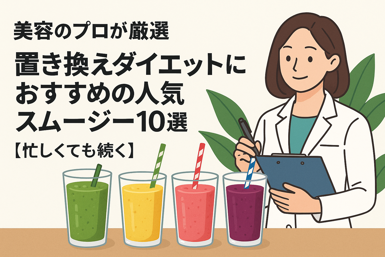 美容のプロが厳選｜置き換えダイエットにおすすめの人気スムージー10選【忙しくても続く】
