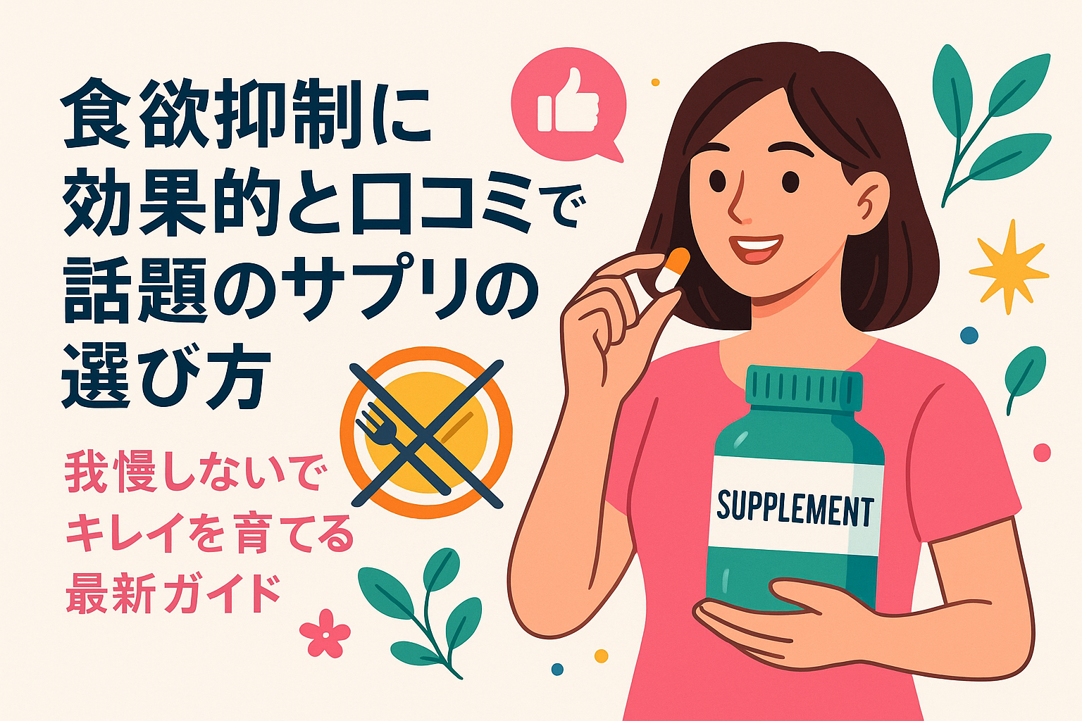 食欲抑制に効果的と口コミで話題のサプリの選び方｜我慢しないでキレイを育てる最新ガイド