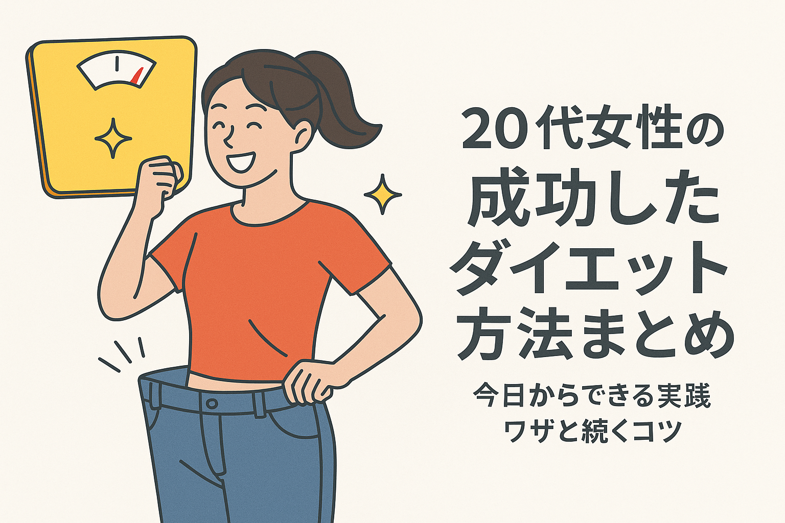 20代女性の成功したダイエット方法まとめ｜今日からできる実践ワザと続くコツ