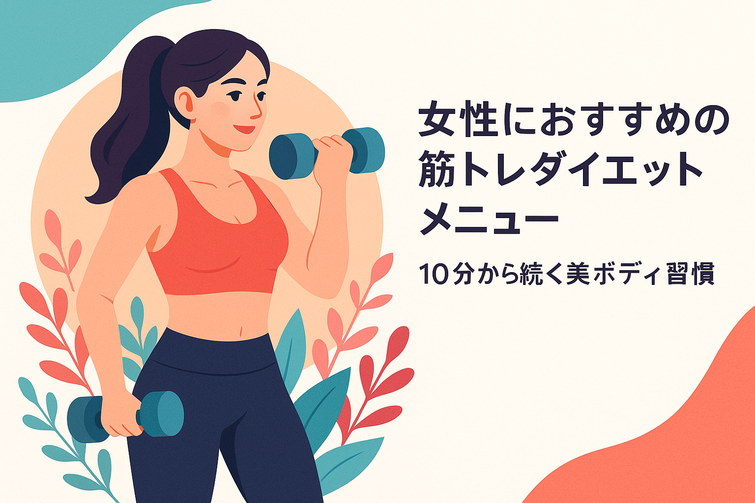 女性におすすめの筋トレダイエットメニュー｜10分から続く美ボディ習慣