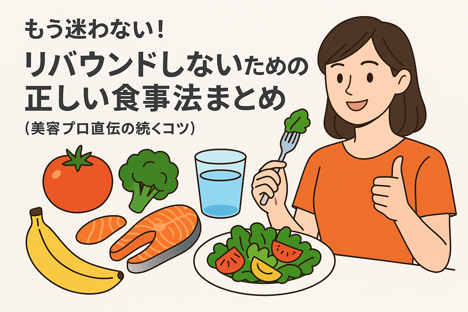 もう迷わない！リバウンドしないための正しい食事法まとめ（美容プロ直伝の続くコツ）