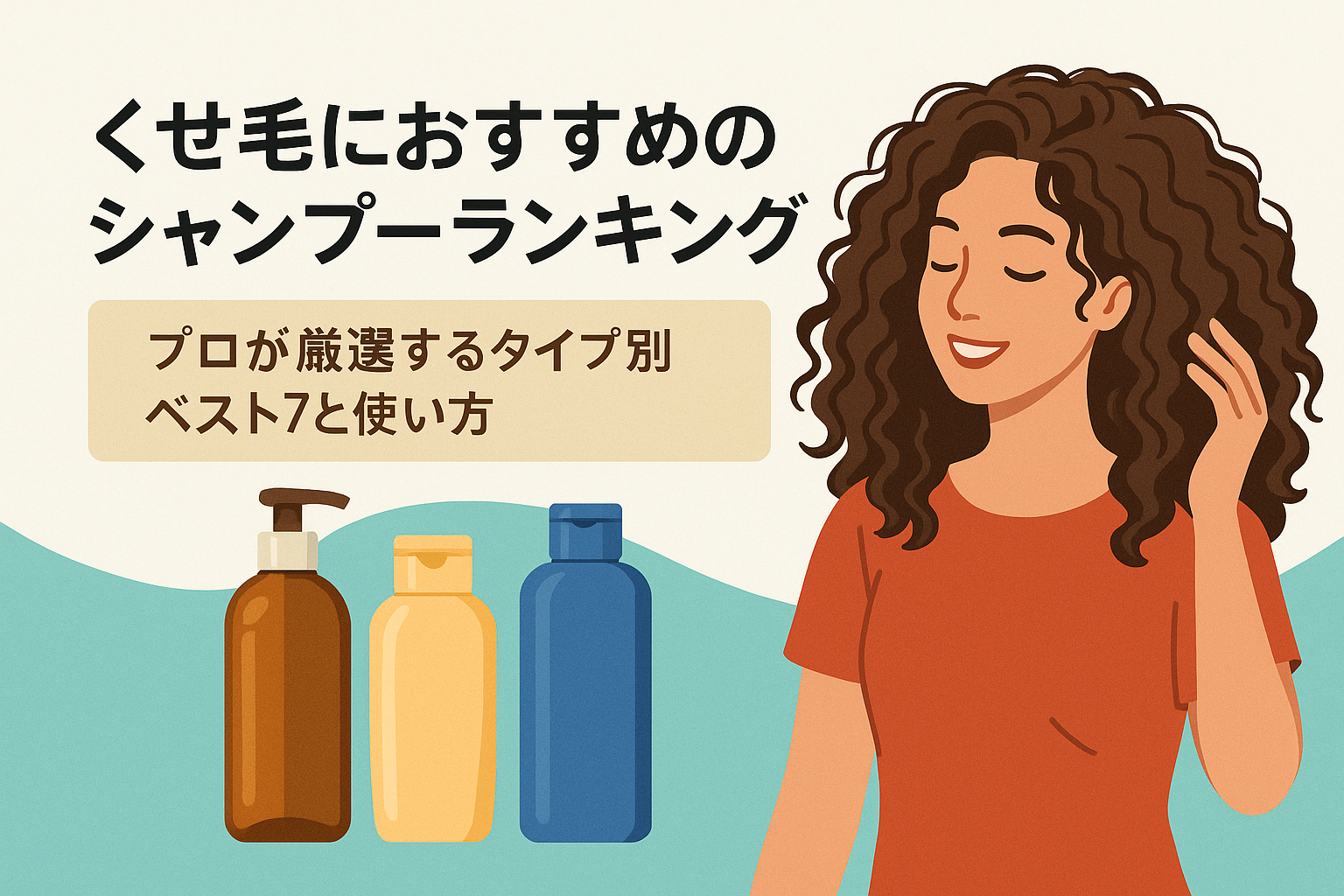 くせ毛におすすめのシャンプーランキング｜プロが厳選するタイプ別ベスト7と使い方
