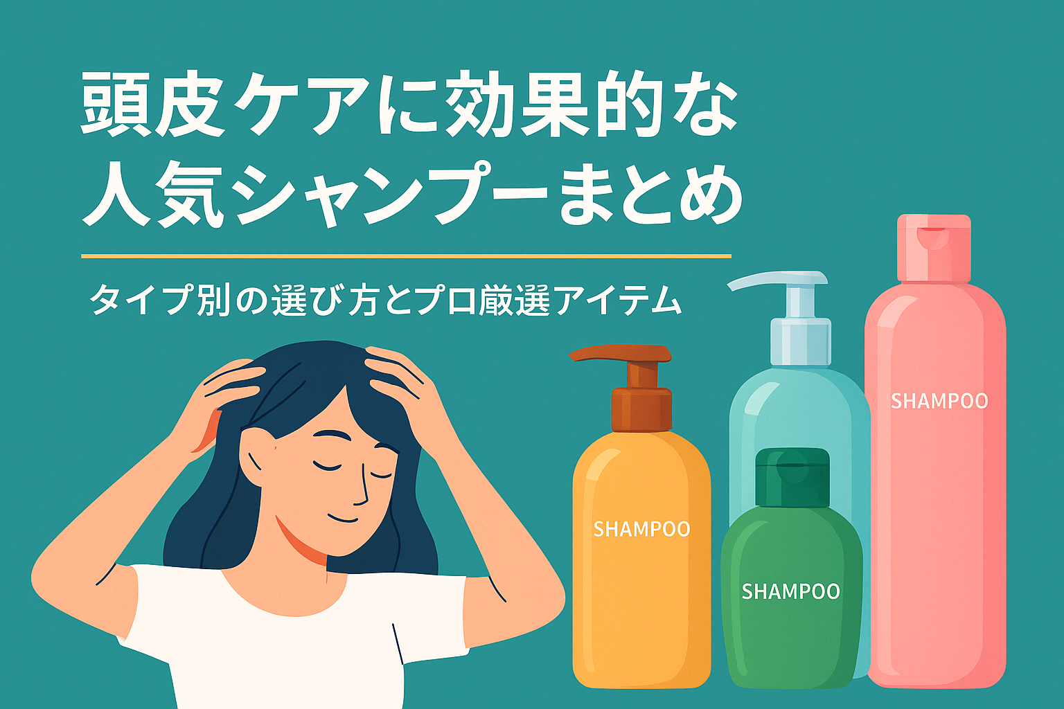 頭皮ケアに効果的な人気シャンプーまとめ｜タイプ別の選び方とプロ厳選アイテム