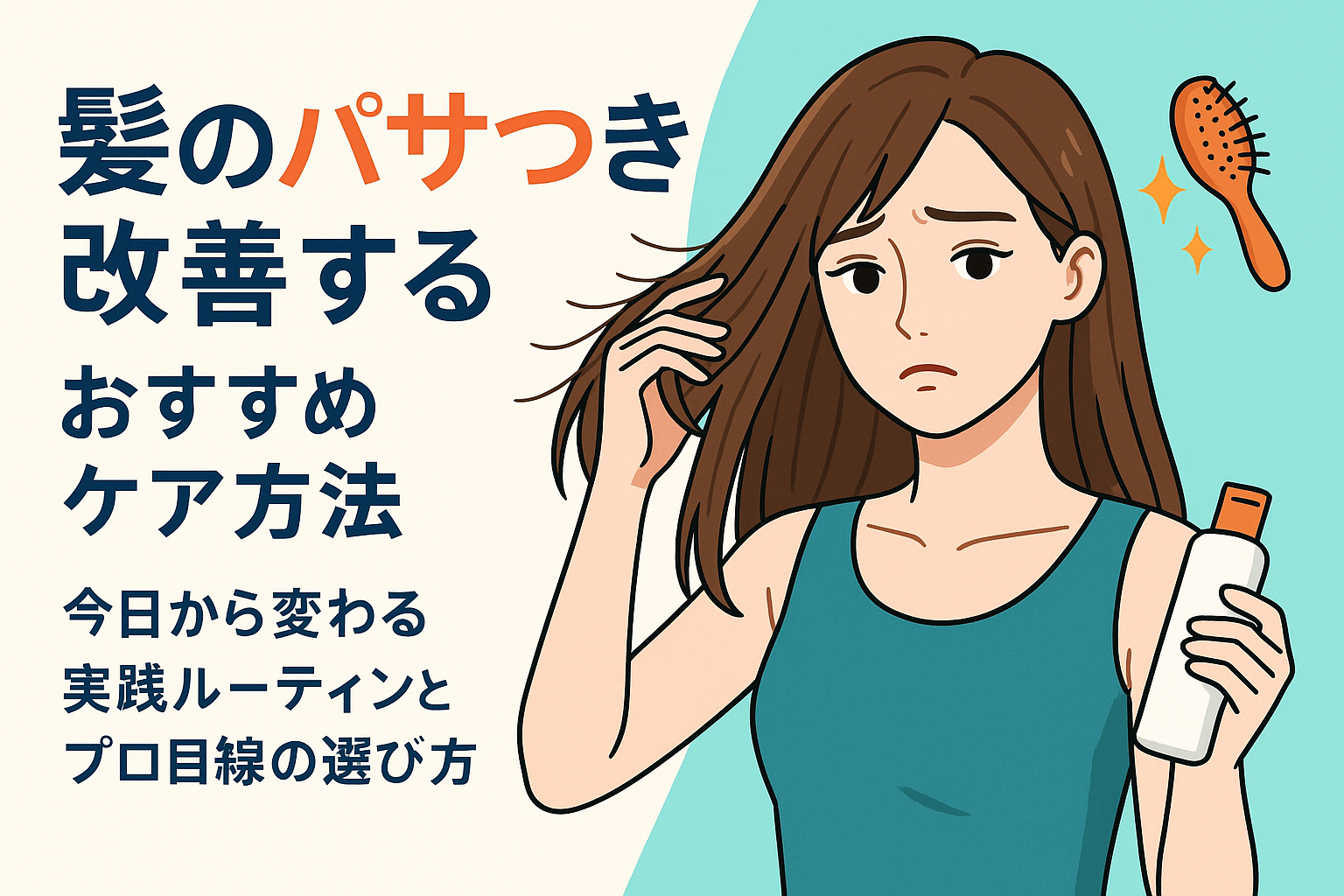 髪のパサつきを改善するおすすめケア方法｜今日から変わる実践ルーティンとプロ目線の選び方