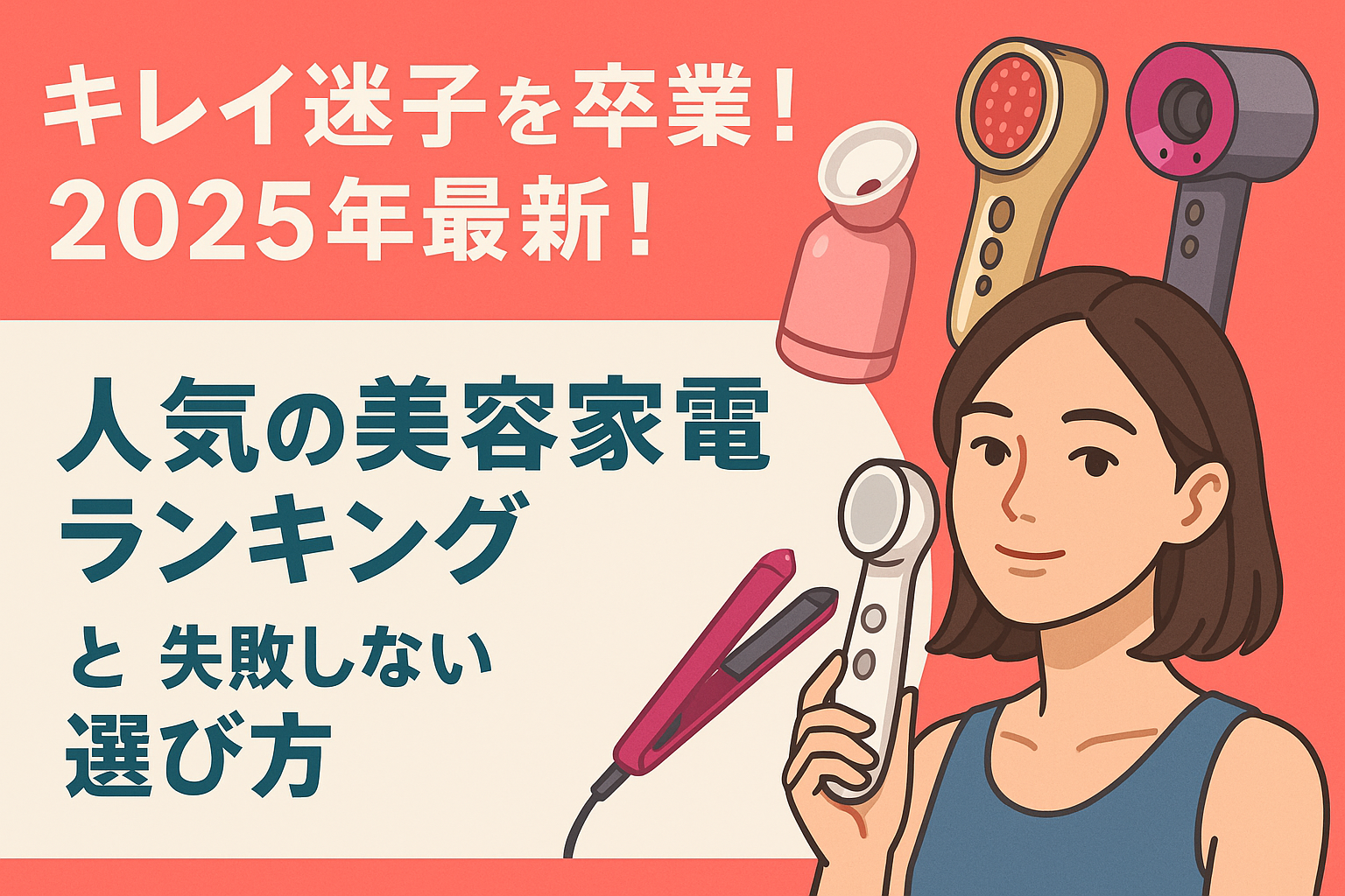 キレイ迷子を卒業！2025年最新！人気の美容家電ランキングと失敗しない選び方