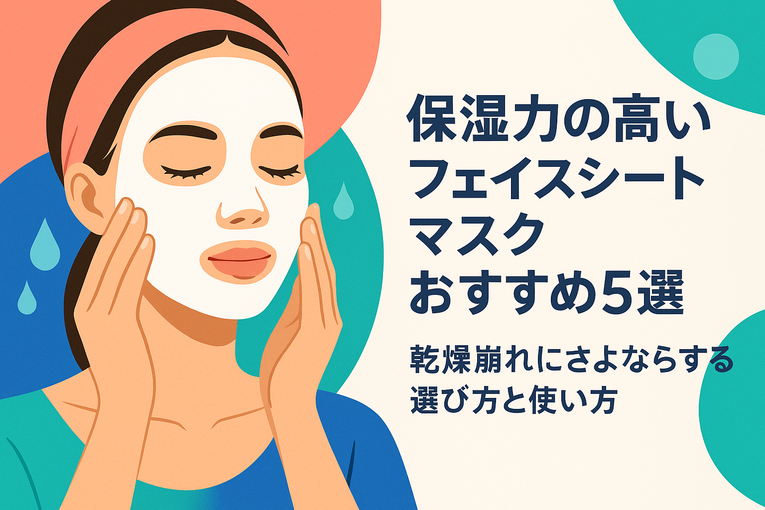 保湿力の高いフェイスシートマスクおすすめ5選｜乾燥崩れにさよならする選び方と使い方