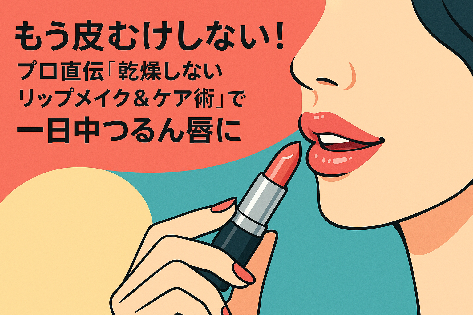 もう皮むけしない！プロ直伝「乾燥しないリップメイク＆ケア術」で一日中つるん唇に