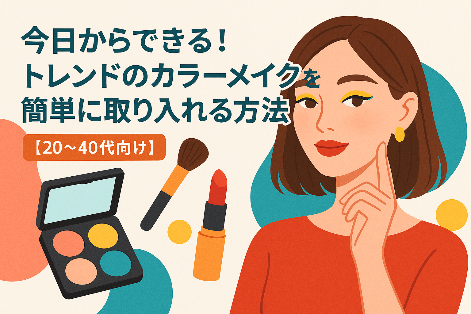 今日からできる！トレンドのカラーメイクを簡単に取り入れる方法【20-40代向け】