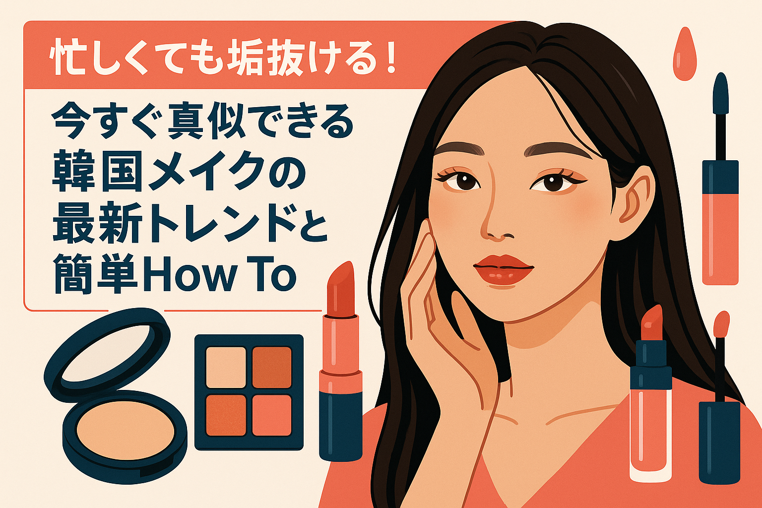 忙しくても垢抜ける！今すぐ真似できる韓国メイクの最新トレンドと簡単How To