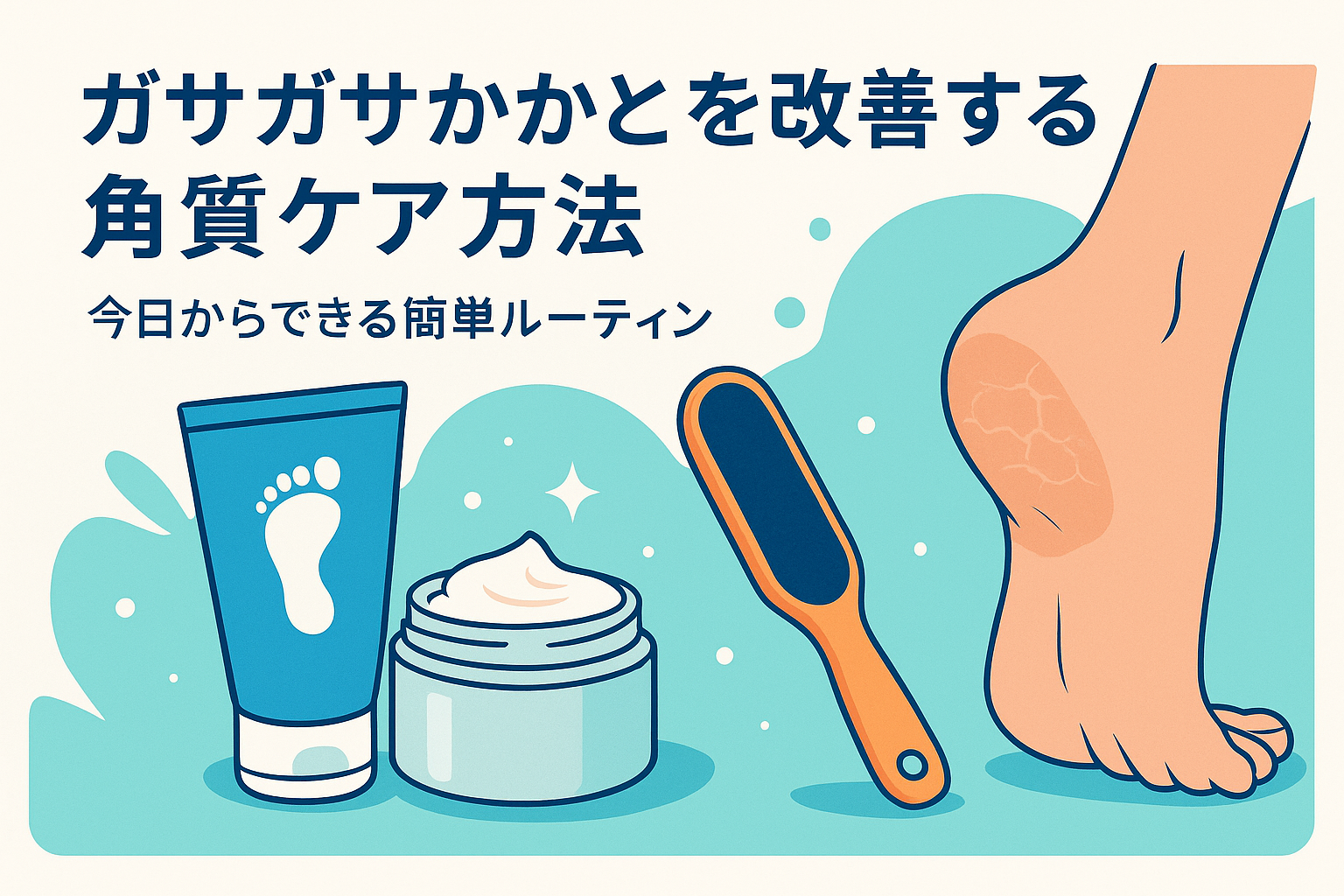 ガサガサかかとを改善する角質ケア方法｜今日からできる簡単ルーティン