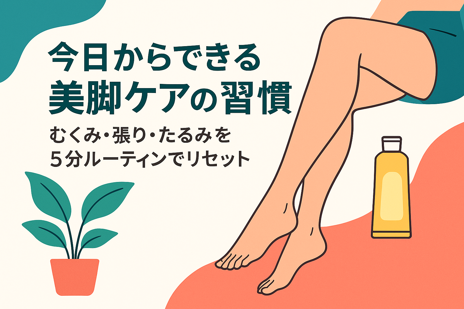 今日からできる美脚ケアの習慣｜むくみ・張り・たるみを5分ルーティンでリセット