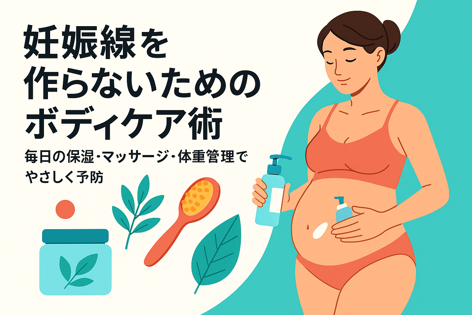 妊娠線を作らないためのボディケア術｜毎日の保湿・マッサージ・体重管理でやさしく予防