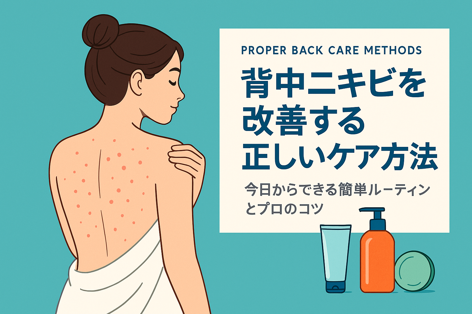 背中ニキビを改善する正しいケア方法｜今日からできる簡単ルーティンとプロのコツ