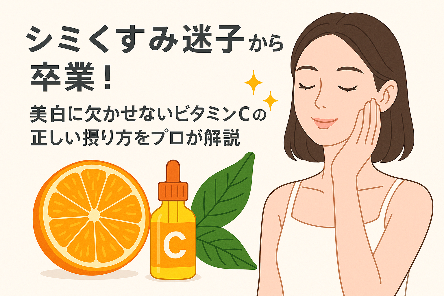 シミくすみ迷子から卒業！美白に欠かせないビタミンCの正しい摂り方をプロが解説