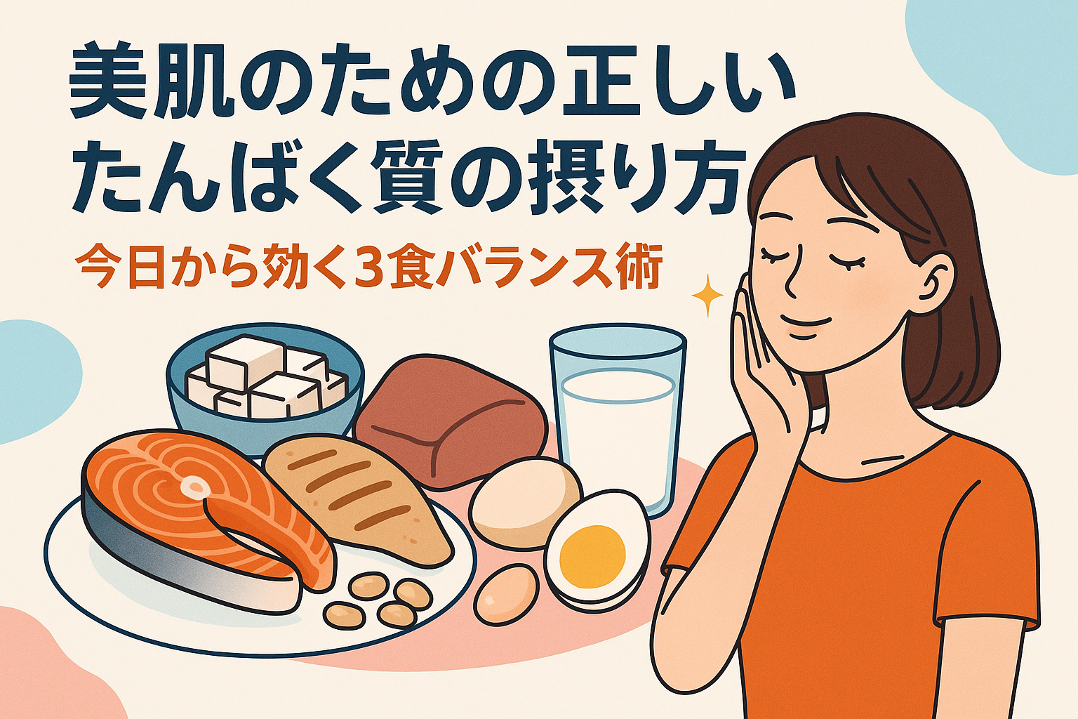 美肌のための正しいたんぱく質の摂り方｜今日から効く3食バランス術