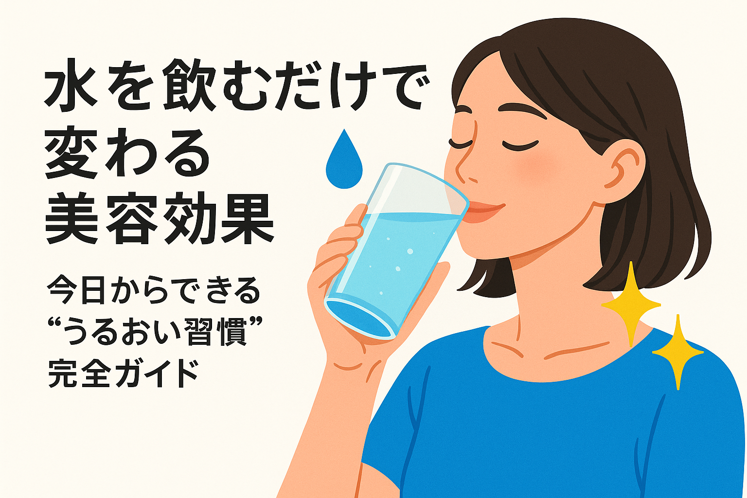 水を飲むだけで変わる美容効果｜今日からできる“うるおい習慣”完全ガイド