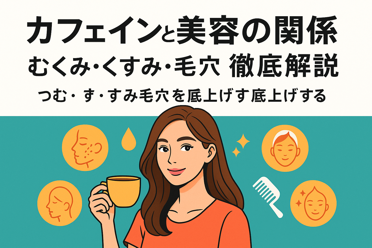 カフェインと美容の関係を徹底解説｜むくみ・くすみ・毛穴・髪までキレイを底上げするコツ