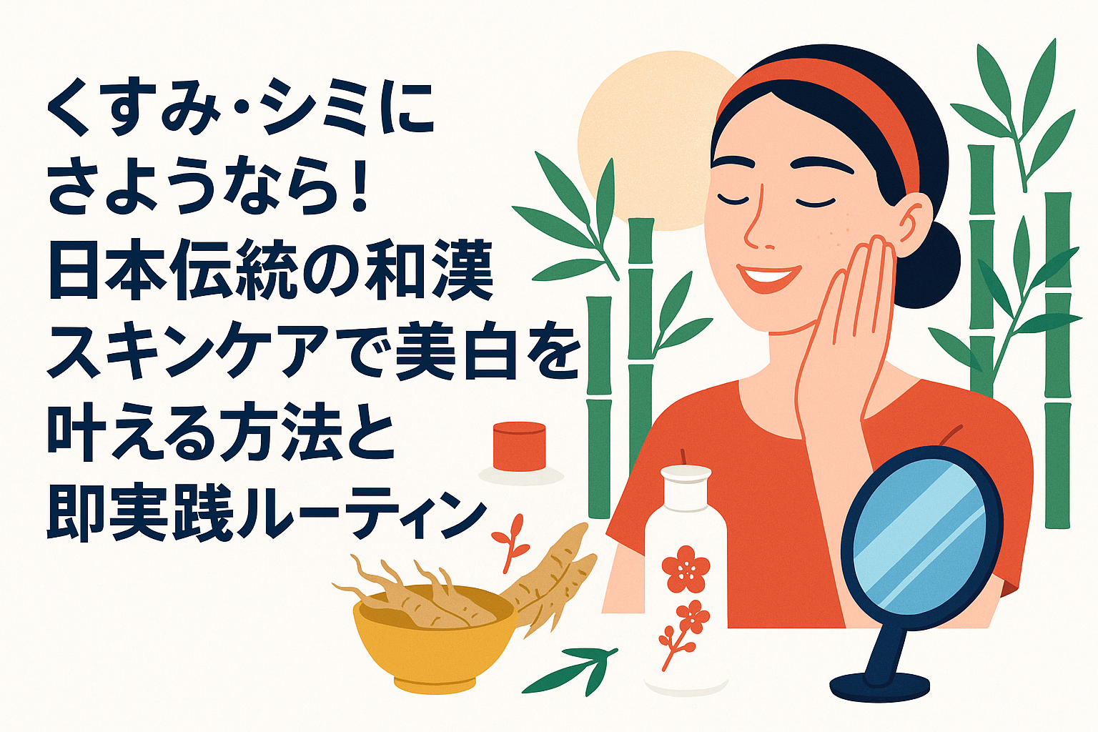 くすみ・シミにさようなら！日本伝統の和漢スキンケアで美白を叶える方法と即実践ルーティン