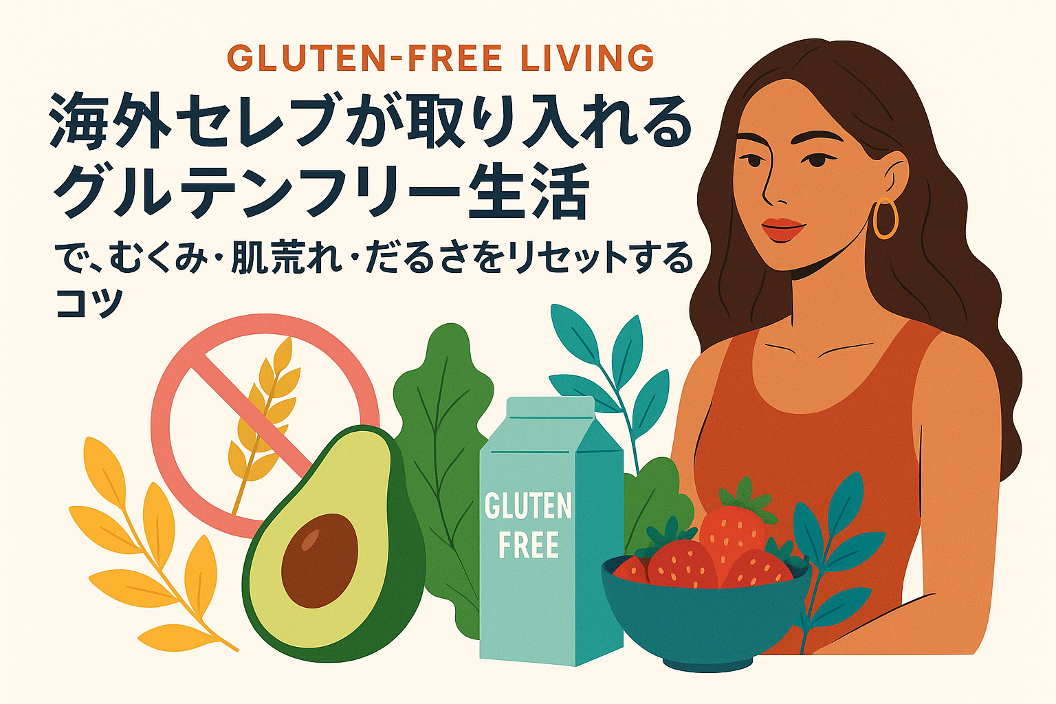 海外セレブが取り入れるグルテンフリー生活で、むくみ・肌荒れ・だるさをリセットするコツ