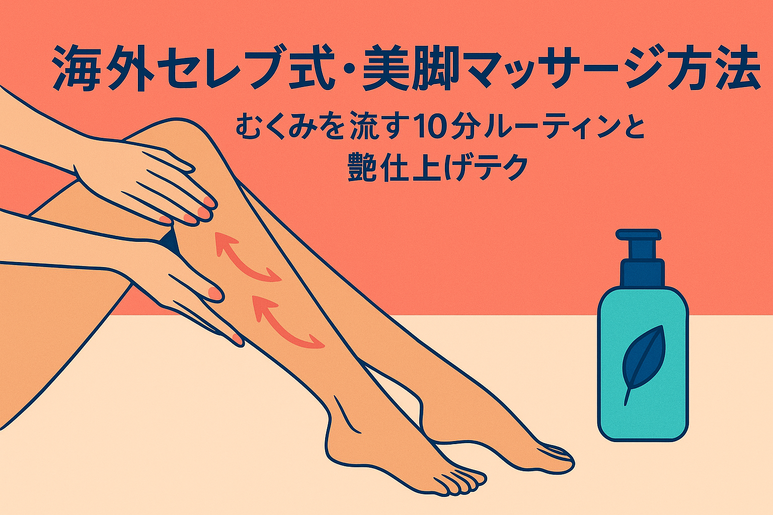 海外セレブ式・美脚マッサージ方法｜むくみを流す10分ルーティンと艶仕上げテク