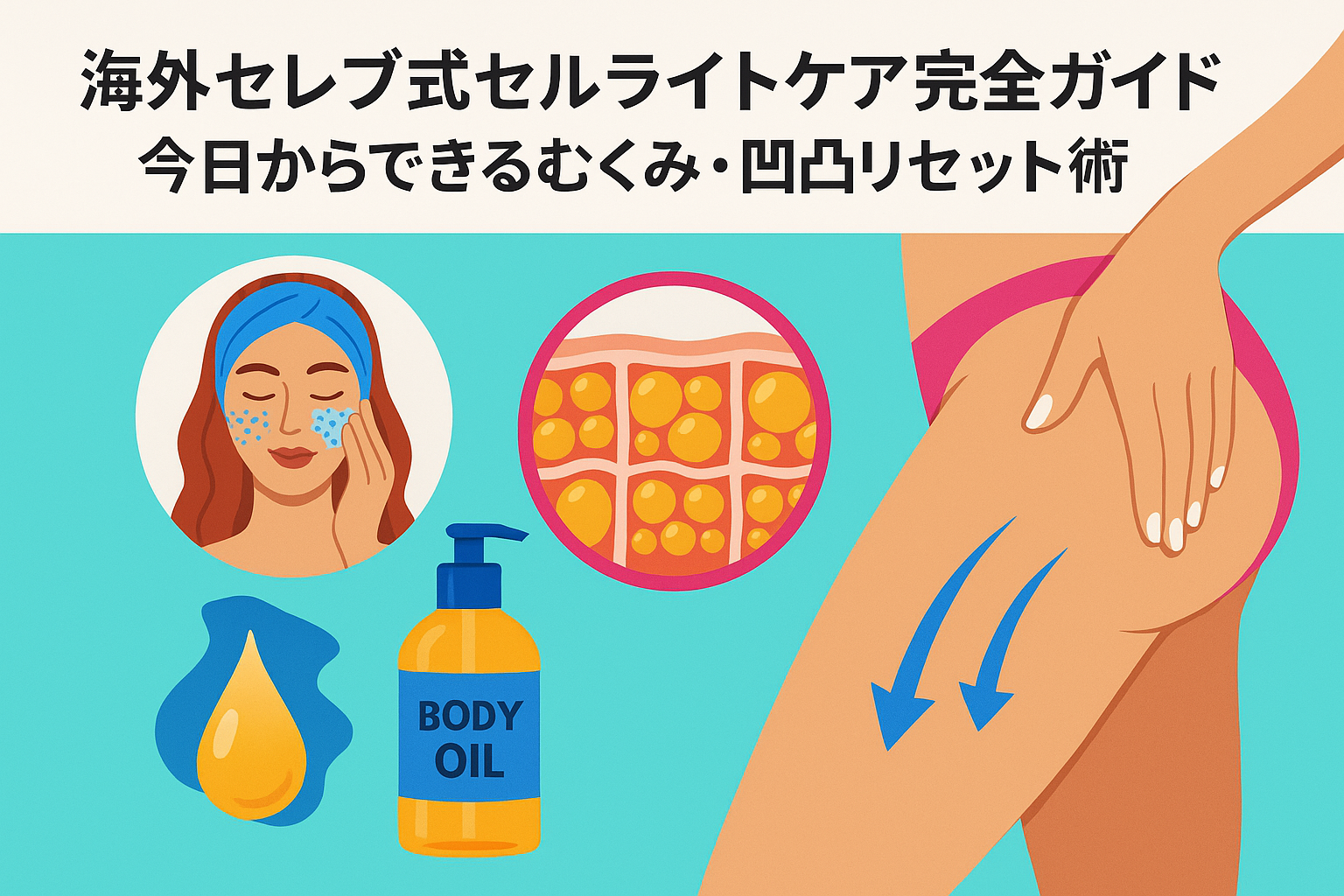 海外セレブ式セルライトケア完全ガイド｜今日からできるむくみ・凹凸リセット術