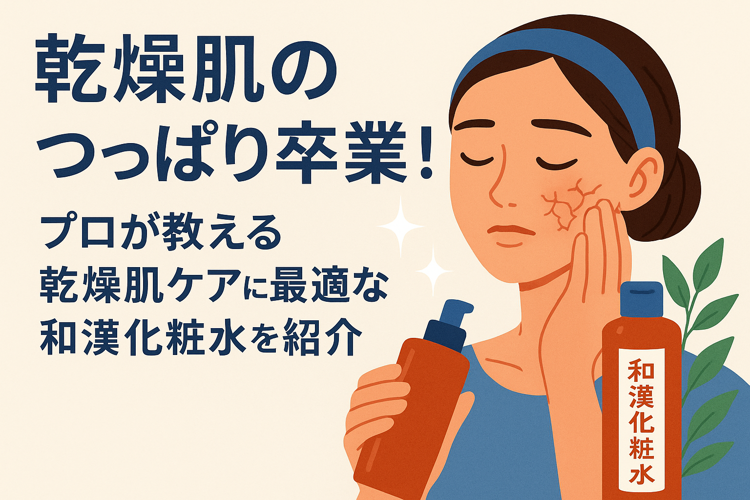 乾燥肌のつっぱり卒業！プロが教える「乾燥肌ケアに最適な和漢化粧水を紹介」と使いこなし術