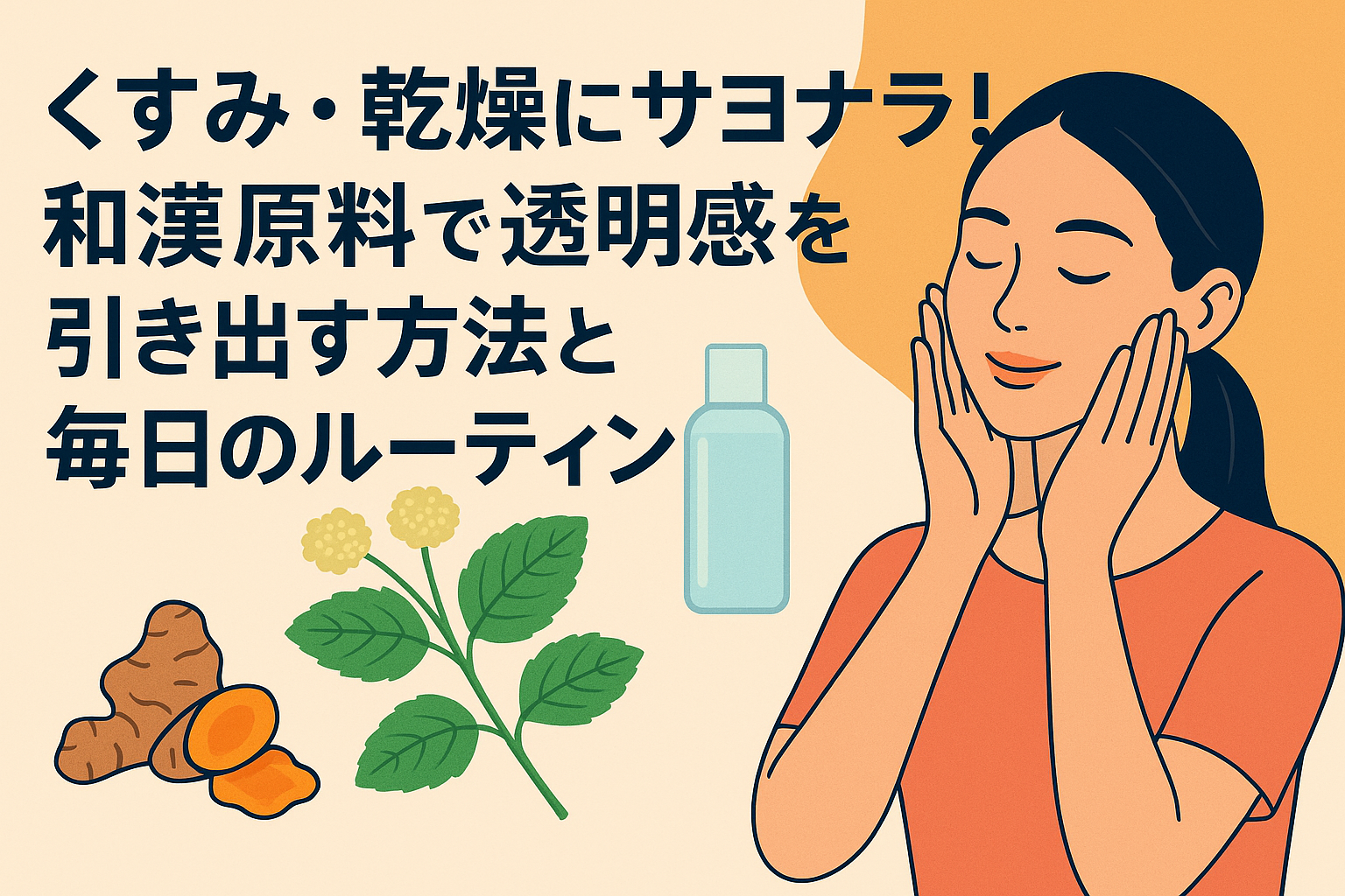 くすみ・乾燥にサヨナラ！和漢原料で透明感を引き出す方法と毎日のルーティン