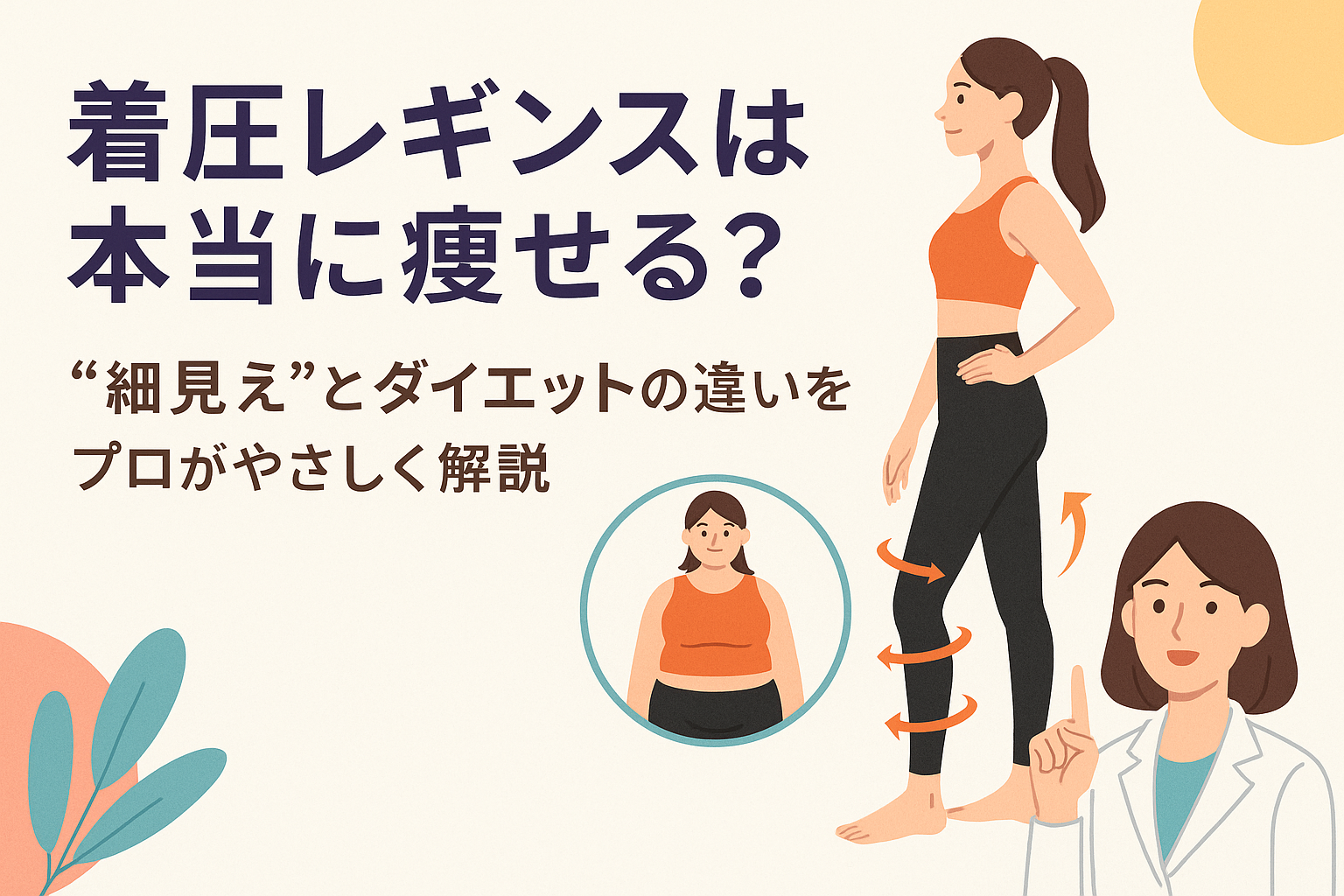 着圧レギンスは本当に痩せる？“細見え”とダイエットの違いをプロがやさしく解説