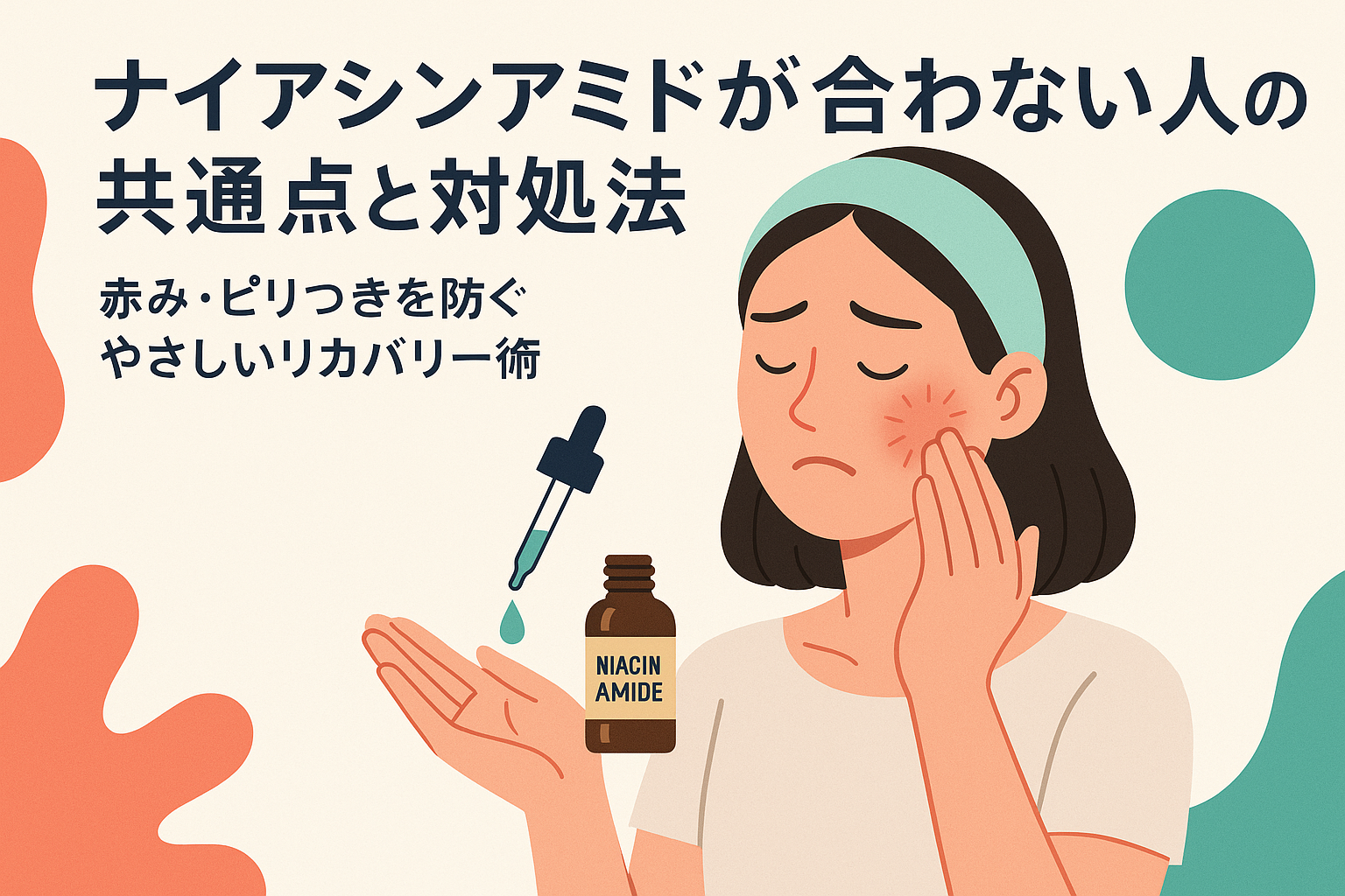 ナイアシンアミドが合わない人の共通点と対処法｜赤み・ピリつきを防ぐやさしいリカバリー術
