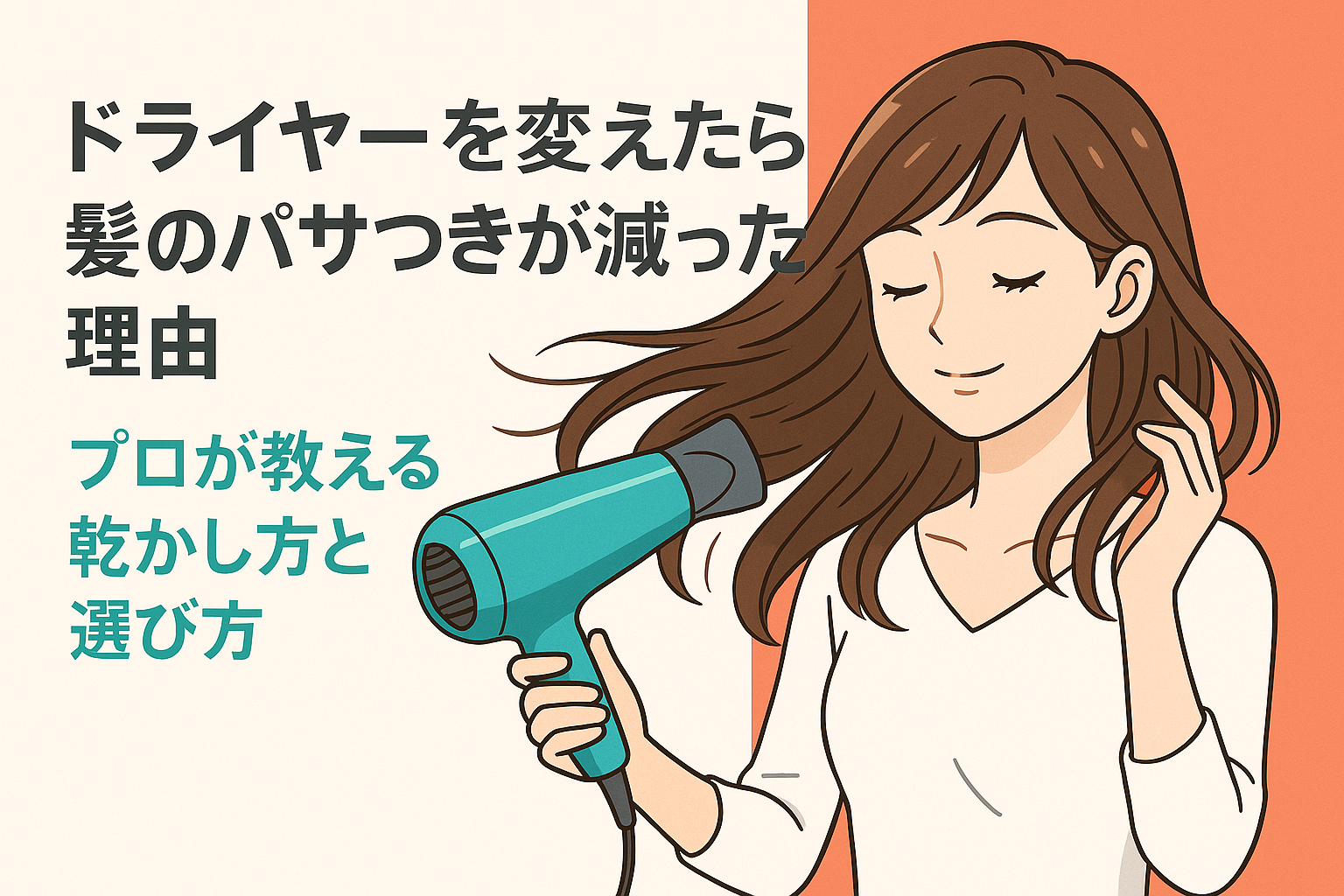 ドライヤーを変えたら髪のパサつきが減った理由｜プロが教える乾かし方と選び方