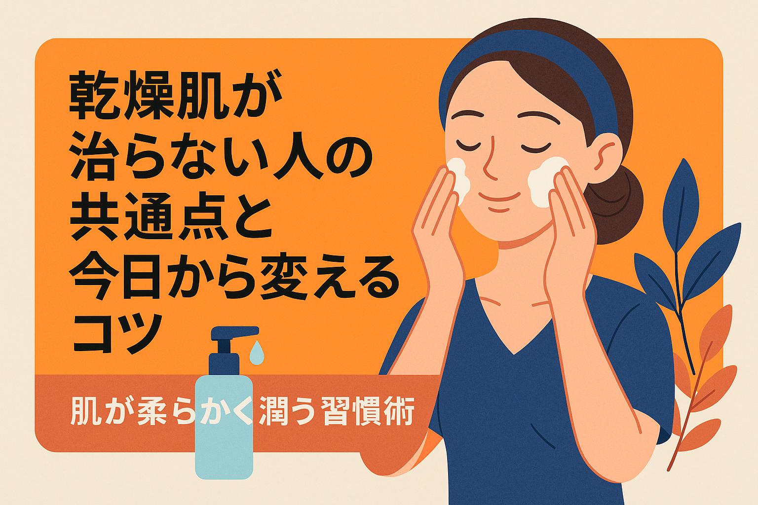 乾燥肌が治らない人の共通点と今日から変えるコツ｜肌が柔らかく潤う習慣術