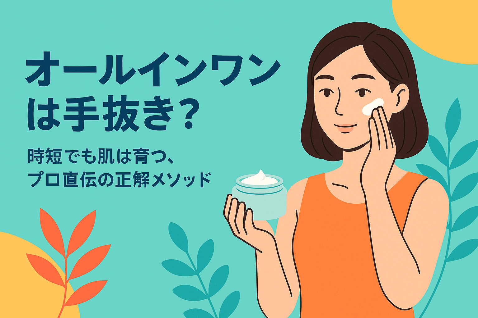 オールインワンは手抜き？時短でも肌は育つ、プロ直伝の正解メソッド