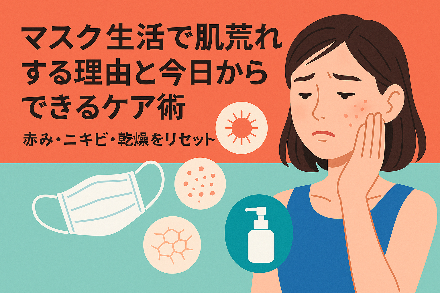 マスク生活で肌荒れする理由と今日からできるケア術｜赤み・ニキビ・乾燥をリセット