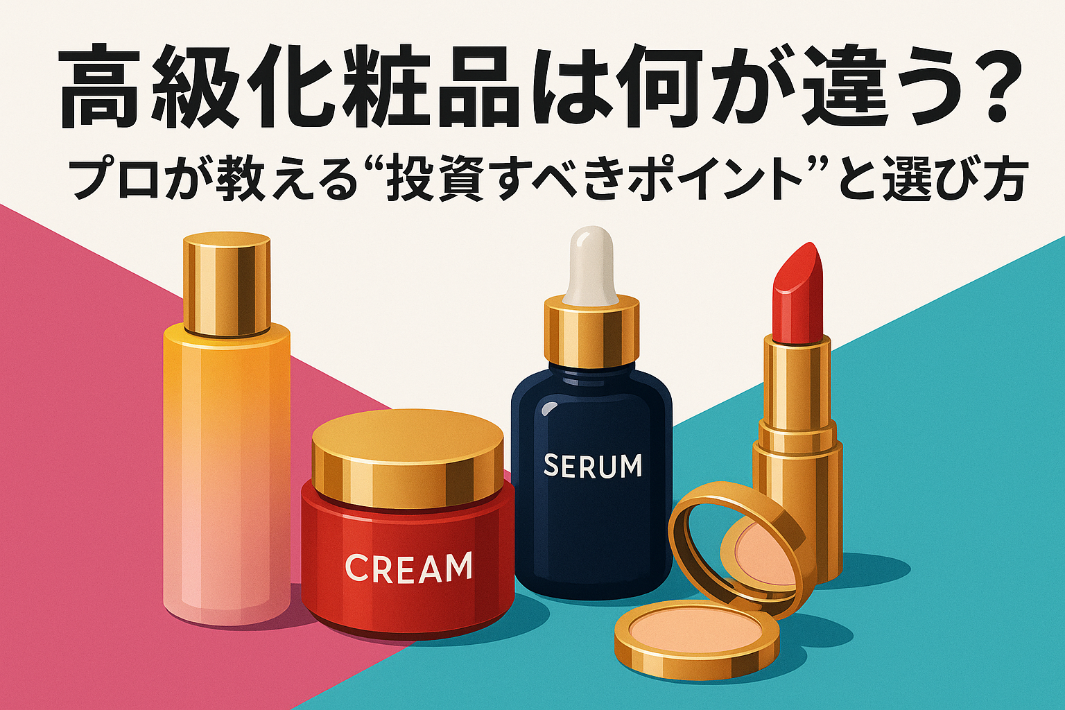 高級化粧品は何が違う？プロが教える“投資すべきポイント”と選び方