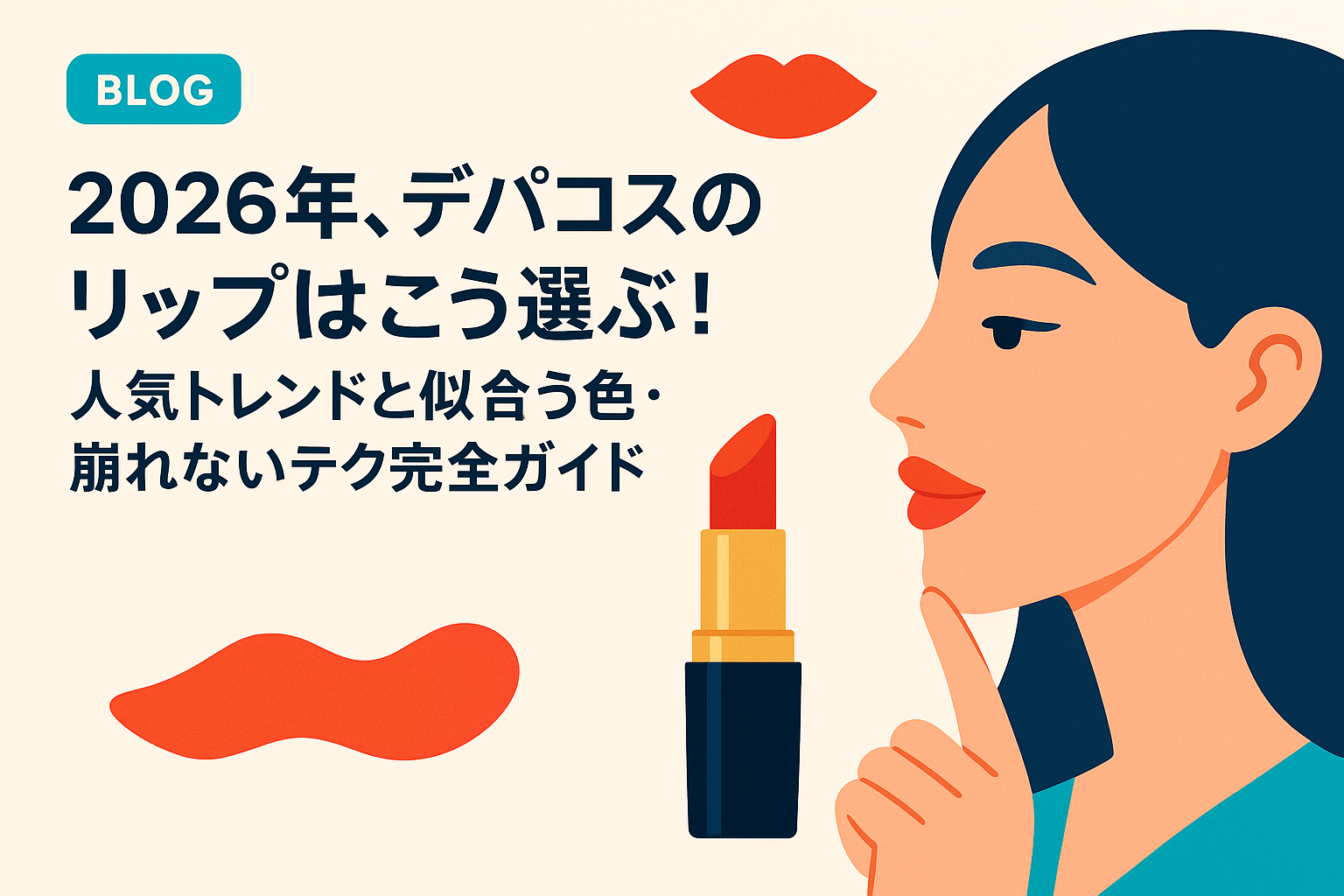 2026年、デパコスのリップはこう選ぶ!人気トレンドと似合う色・崩れないテク完全ガイド